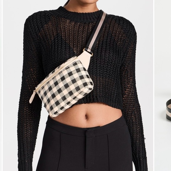 L*Space Black and Cream Women's Fanny Pack - Picture 2 of 12